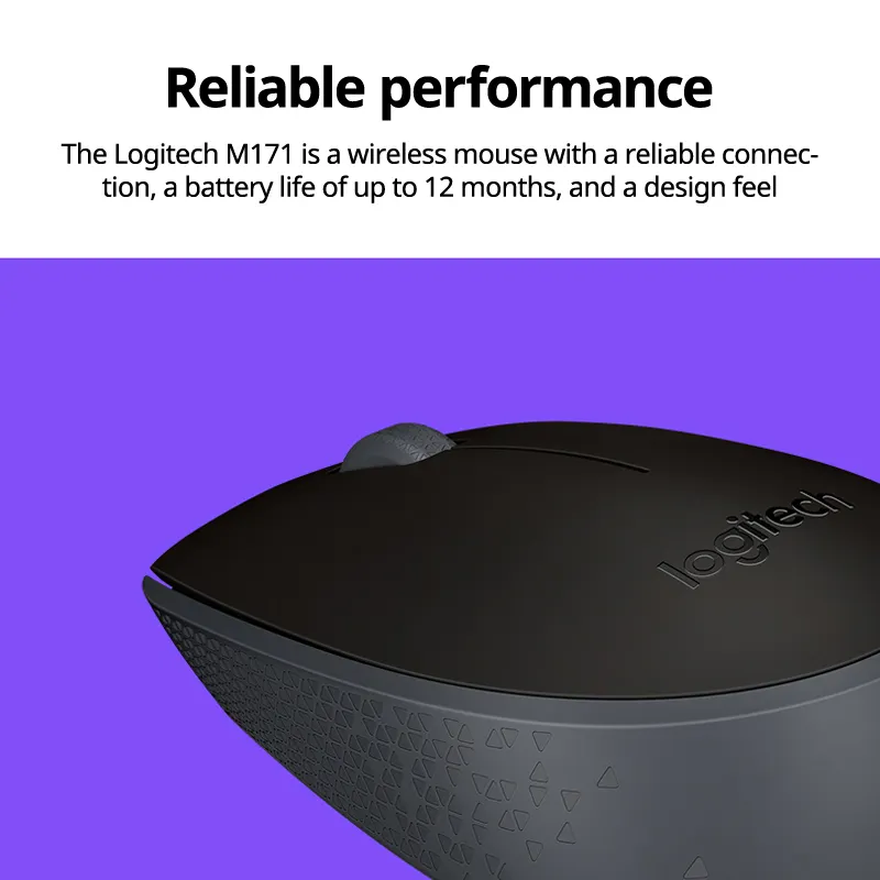 Yeni toptan Logitech M171 1000 Dpi taşınabilir 2.4ghz Usb oyuncu fareleri kablosuz oyun dizüstü için fare adet