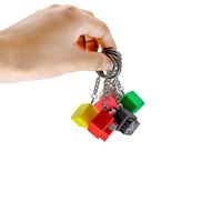 2026 New Arrival Wholesale Press Button Mechanical Keyboard TNT Monster Keychain Stress Relief Keycap Keychain