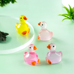 Wholesale Cartoon Luminous Duckling Goose Micro Landscape <strong>Ornament</strong> Custom Parts Resin Crafts <strong>Small</strong> <strong>Ornament</strong> - Product Image 5