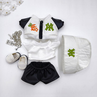 Ensemble de vêtements pour poupée mignonne et stylée, veste de moto imperméable, tenue, casquette de baseball, accessoires personnalisés, vente en gros