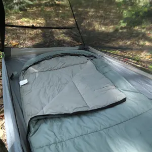Tragbarer Winter-Schlafsack für Erwachsene 4 Jahreszeiten baumwollgefüllter Polyesterstoff warm für alle Temperaturen