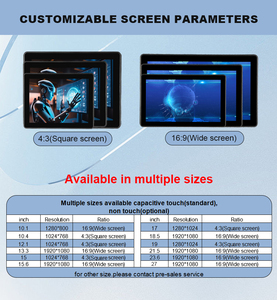 10.1 "12.1" 15.6 "18.5" 21.5 "27" צרים מוטבעים מגע תעשייתי זול - Product Image 5