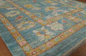 Oushak พรมขนสัตว์ถักมือตุรกีย้อมสีผักที่สวยงามสำหรับห้องนอนห้องนั่งเล่นปรับแต่งขนาดที่มีจำหน่าย - Product Image 5