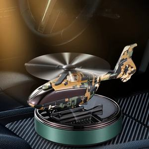 Diffuseur d'huiles essentielles solaire pour voiture, rotation automatique, camouflage hélicoptère, pour tableau de bord, élimine les odeurs - Product Image 2