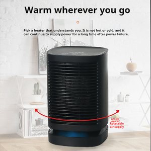 Vente en gros 900W ventilateur de chauffage rapide rotatif chauffage d'hiver four de chauffage chauffe-air domestique chauffage électrique portable - Product Image 3