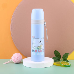 <span class=keywords><strong>กระติก</strong></span>น้ำเก็บความร้อนสแตนเลสแบบพกพาสำหรับนักเรียนลาย<span class=keywords><strong>ช้าง</strong></span>น่ารักสีชมพูใหม่ - Product Image 3