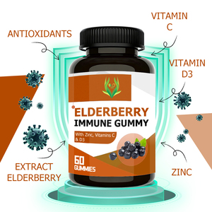 Gomitas Inmunitarias de Vitamina C y D3 con Baya del Saúco, Personalizables de Fábrica, Suplemento Antioxidante para Adultos y Niños - Product Image 5
