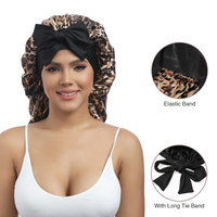 Bonnet Satin Mewah QINGYAN untuk Wanita dengan Desain Bernapas, Perlindungan Rambut Saat Tidur dan Sesi SPA, Penggunaan Sehari-hari