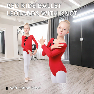 Justaucorps de danse en coton pour filles de 6 à 14 ans avec taille élastique pour l'entraînement et la compétition - Product Image 2