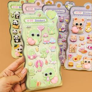 Pegatina de Burbujas de Dibujos Animados para Niños GF, Adhesivo 3D de PP con Diseño de Animalito Lindo para Niñas, Antiestrés, con Ojos Grandes, Decoración de Durazno, Alivio del Estrés - Product Image 3