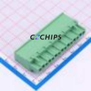 DB2EKB-7.62-8P-GN-S Plug-in Terminal Block Through hole Component (THT) Connector Male Plug 1x8P 7.62mm Green - Product Image 2