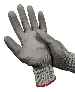 EN388 4543 Gloves Safety Cut-Resistant Level 3 Cut Proof PU Palm Coated for Glass Handling Wood Working <b>Drafting</b> <b>Supplies</b> - Product Image 4
