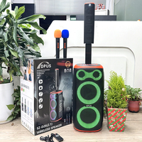Altavoz Profesional Bluetooth D26(2.1) para Fiestas con Micrófono Inalámbrico, Altavoz de Karaoke Portátil con Luz LED, Sistema de Audio para Exteriores y Hogar