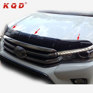 Nouveaux accessoires, pièces de carrosserie en ABS, protection de capot noir pour Toyota Hilux Revo - Product Image 4