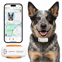 Traceur GPS pour chien avec suite de suivi de santé, localisation en temps réel, alertes géofences, moniteur d'activité et de sommeil, assistant vétérinaire IA, étanche IP67, en plastique