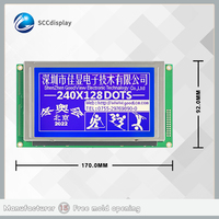 Écran d'affichage promotionnel OEM en gros d'usine, écran SMT Icd, taille 240*128, écran LCD STN, affichages graphiques durables de qualité industrielle