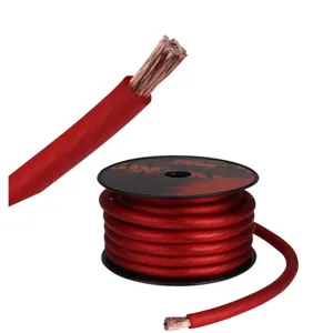 Flexible OEM PVC chaqueta OFC cobre batería tierra 4 AWG cable de alimentación 4ga coche audio cables de alimentación