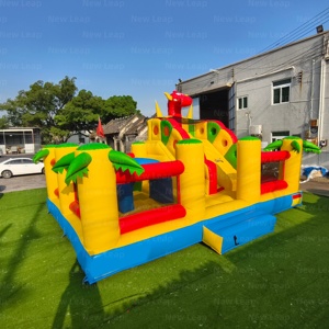 Yuedong Aire de jeux gonflable commerciale avec arche, obstacles, toboggan, château et centre de jeux combiné - Product Image 2