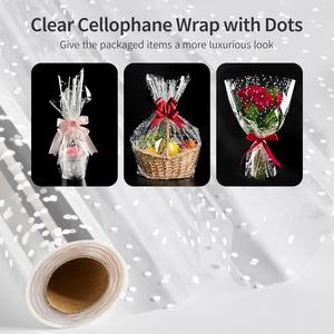 Rollo de Película Retráctil Transparente Impresa con Diseño Personalizado, a Prueba de Humedad, para Envolver Regalos y Cestas de Artesanía - Product Image 4