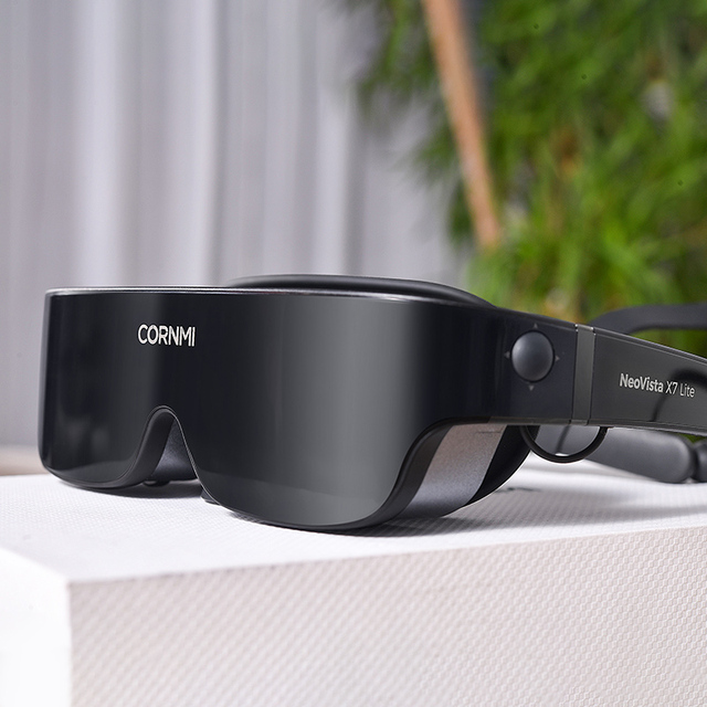 CORNMI 800 Inches Immersive 3D Hardware Smart Glasses Head Mounted Virtual Reality Display for Private Cinema & Gaming Stock