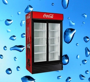 Réfrigérateur-congélateur double porte Frigidaire, congélateur commercial, réfrigérateur 2 portes, refroidisseur à air, refroidisseur de boissons, design commercial - Product Image 1