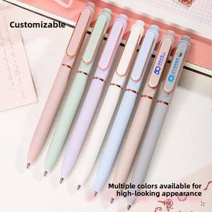 615 व्यक्तिगत लोगो मोरांडी बुलेट जेल पेन 0.5 मिमी धातु रिफिल विज्ञापन हस्ताक्षर काले प्लास्टिक पेन स्टेशनरी - Product Image 4