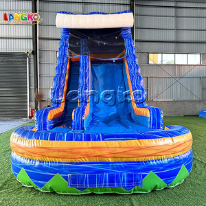 Toboggan aquatique gonflable Tsunami, très populaire et abordable, en PVC 18 OZ, idéal pour la <span class=keywords><strong>location</strong></span> événementielle - Product Image 1