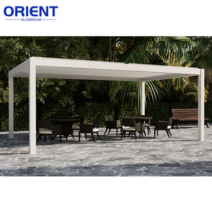Tenda da Sole Motorizzata Moderna Contemporanea Reversibile con Motore, Cinghia Luminosa, Tetto Mobile, per Esterni, Giardino, in Alluminio, con Palo - Product Image 5