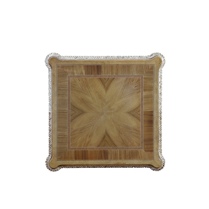 Fookyik विंडसर महल यूरोपीय ब्रिटिश रॉयल लक्जरी कमरे में रहने वाले साइड टेबल चांदी ठोस लकड़ी साइड टेबल सोफे साइड टेबल - Product Image 6