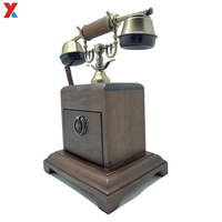 Téléphone antique sans fil de style bureau vintage en bois pour la maison à vendre