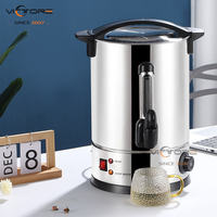 Commercial 8L-45 Litres Chauffage Électrique Urne À Eau En Acier Inoxydable Boisson Chaude Machine Distributeur Café Chaudière À Eau Pot