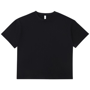 Camiseta recortada de gran tamaño para hombre con logotipo personalizado 100% algodón patrón sólido Boxy Fit Streetwear estilo Serigrafía - Product Image 5