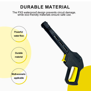 Kit de pistolet à mousse <span class=keywords><strong>haute</strong></span> <span class=keywords><strong>pression</strong></span> <span class=keywords><strong>pour</strong></span> <span class=keywords><strong>lance</strong></span> à mousse K K2-K7, buse turbo <span class=keywords><strong>jet</strong></span>, <span class=keywords><strong>tuyau</strong></span> de 5 m, raccord rapide, outils de nettoyage automobile - Product Image 2