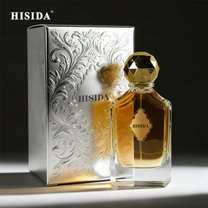 In Stock Luxury <b>Vintage</b> Square Women <b>Perfume</b> Empty <b>Bottle</b> 100ml Glass Crimp <b>Perfume</b> <b>Bottle</b> With Cap - Product Image 2