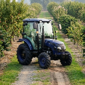 Tracteur compact 4x4 à transmission par engrenages, haute sécurité, usage agricole, couleur bleue - Product Image 5