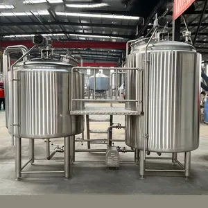 Équipement de brassage de bière commerciale en acier inoxydable 304 mash tun brew 1500L
