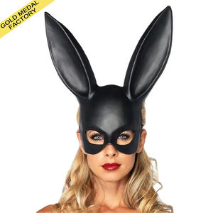 Vente chaude noir blanc <span class=keywords><strong>lapin</strong></span> de Pâques demi-masque drôle en plastique poisson d'avril <span class=keywords><strong>accessoire</strong></span> de fête pour Halloween Eve Costume - Product Image 6