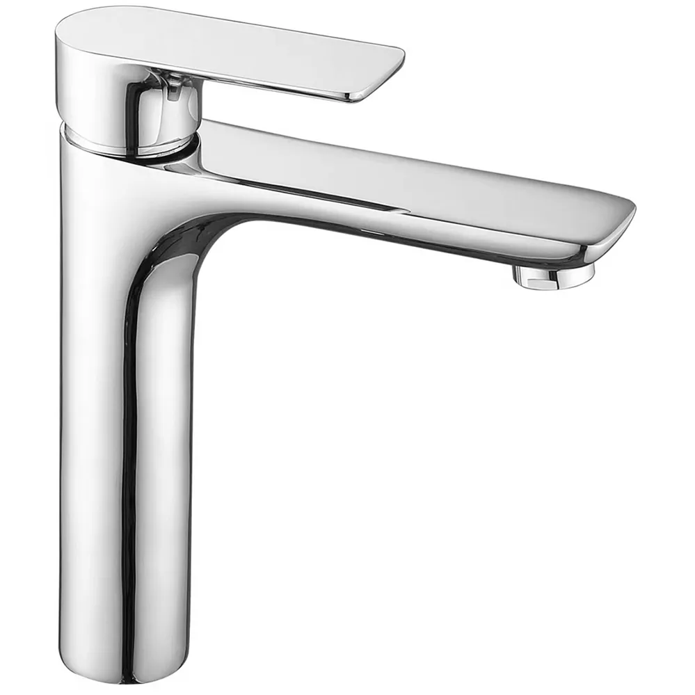 UPC Certificated Deck Mounted Chrome Finished Bathroom Hot And Cold Water Brass Basin Mixer