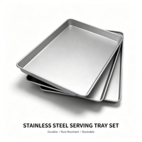 Fournisseur de plateaux de cuisson commerciaux, plaque en aluminium et acier inoxydable sur mesure pour boulangerie, usine alimentaire