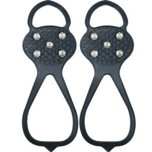 Crampons antidérapants à 5 pointes en caoutchouc durable pour chaussures et bottes, en PE, pour la marche en extérieur toutes saisons - Product Image 1