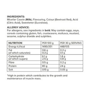 Poudre de protéine de caséine micellaire <span class=keywords><strong>Nutrition</strong></span> appliquée 900g/30 portions Supplément à libération lente pour adultes Saveur de crème à la fraise - Product Image 4