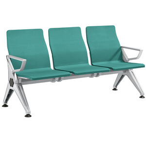 Sillas de espera Yijiahao de tres plazas, de aleación de aluminio, con pasamanos, para hospitales, bancos y aeropuertos. - Product Image 2