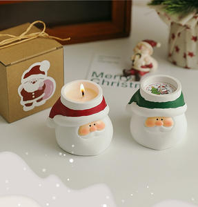 Décorations de Noël Ornements Cadeaux créatifs d'accompagnement Cadeaux transfrontaliers Fait main Père Noël Barres d'aromathérapie à la cire de soja - Product Image 1