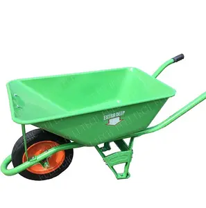 WHEELBARROW ARTCO COM BALDE EXTRA PROFUNDO ESTREITO BARROW DE RODAS SOLIDAS