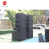 Enceintes Line Array T.I Pro Audio Dual 5 pouces - Puissance de sortie 200W RMS/400W de crête - Construction en bois - Professionnelles pour concerts et usage domestique