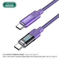 Le câble de données de charge super rapide KAKUSIGA 100W double type-c convient au câble de charge affichage numérique PD charge rapide