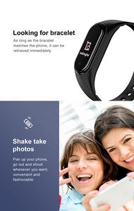 <span class=keywords><strong>M4</strong></span> Pro Pulsera Inteligente Termómetro IP67 Rastreador de Fitness Banda Deportiva Ritmo Cardíaco Monitor de Presión Arterial Brújula Función de Calendario - Product Image 5