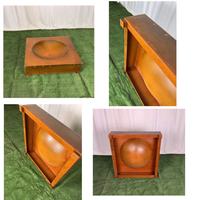 Brasero rectangulaire en acier corten / Brasero de jardin en métal rouillé, épaisseur 2 mm, design moderne et élégant, chauffage au bois