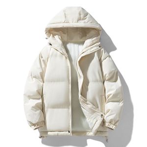 Chaqueta de Plumón con Capucha para Hombre, Estilo Casual, Gruesa, Multifuncional, de Color Sólido, con Cierre - Product Image 2