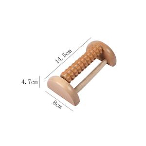 Großes sechs reihiges Aku punkt massage gerät aus Holz mit graviertem Hand massage produkt für den Heimgebrauch - Product Image 6